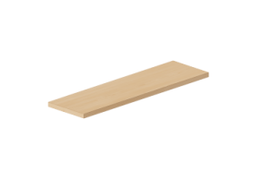 3D Hanging cabinets - Shelf top 70x20cm with squared edges