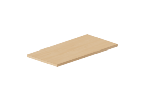 Armários aéreos 3D - Superfície prateleira 70x35cm borda serrada