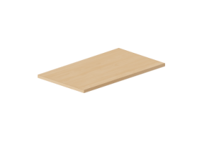 3D H&auml;ngeschr&auml;nke - Regalboden 70x40cm mit eckiger Kante