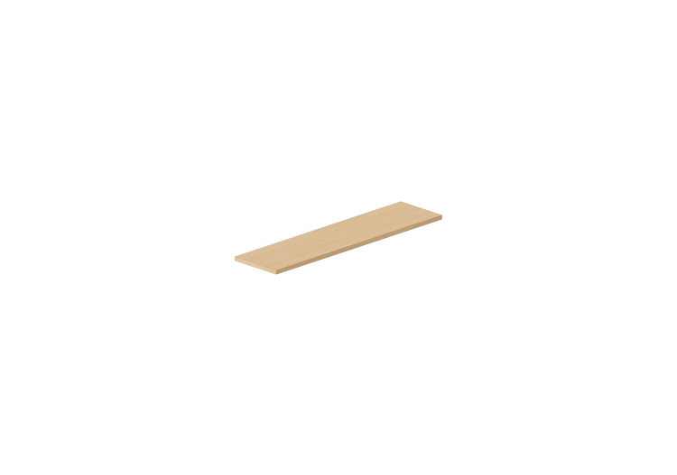 Colgantes 3D - Estante 100x25cm borde cuadrado - ACCA... Colgantes 3D - Estante 100x25cm borde cuadrado - ACCA...