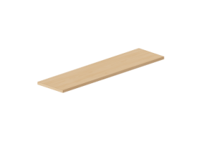 Pensili 3D - Piano mensola 100x25cm bordo squadrato