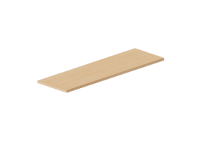 3D Hanging cabinets - Shelf top 100x30cm with squared edges