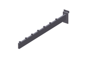 Accesorios 3D - Escuadra perchero inclinada 30cm