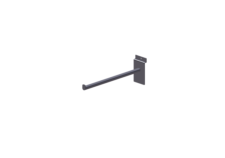 3D Accessories - Round clothes rack straight bracket 25cm -... 3D Accessories - Round clothes rack straight bracket 25cm -...