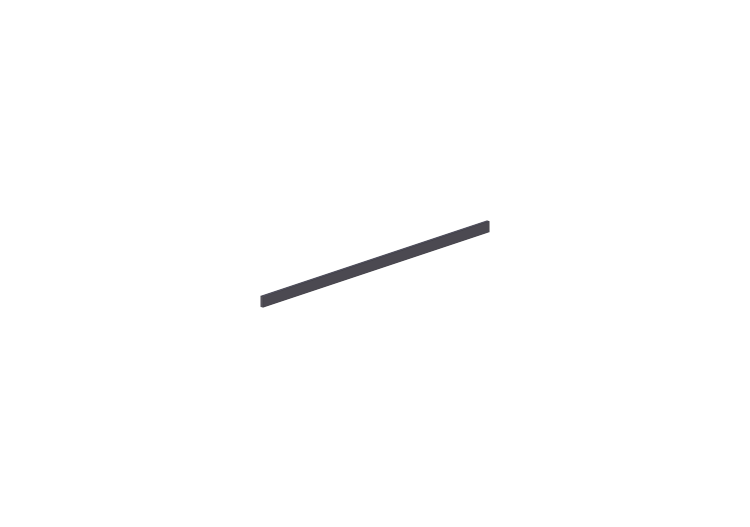 3D Accessories - Rectangular Bracket 100cm - ACCA software 3D Accessories - Rectangular Bracket 100cm - ACCA software