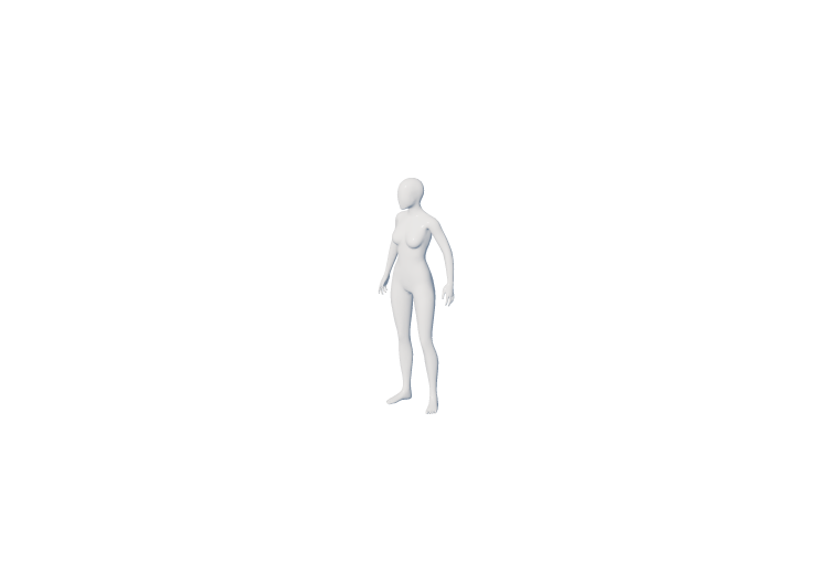 Accessoires 3D - Mannequin de femme nu - ACCA software Accessoires 3D - Mannequin de femme nu - ACCA software