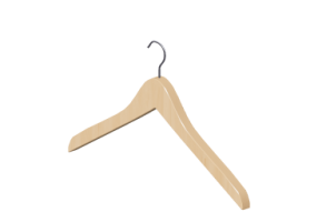 Accesorios 3D - Percha de madera