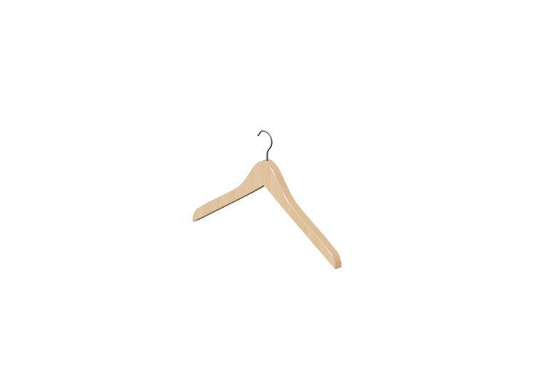 Accesorios 3D - Percha de madera - ACCA software Accesorios 3D - Percha de madera - ACCA software