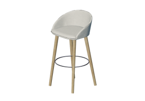 Cadeira 3D - Banquinho em tecido - Artzzi - Pix