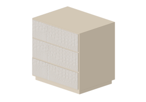 Letti 3D - Comodino in legno laccato - Artzzi - Saphire