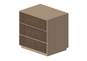 Letti 3D - Comodino in legno laccato - Artzzi - Saphire