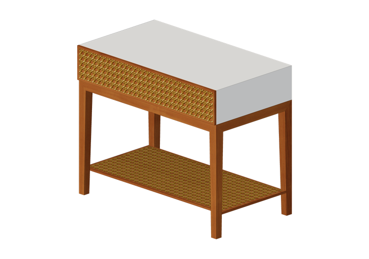 Letti 3D - Comodino in legno laccato - Artzzi - Jacarta -... Letti 3D - Comodino in legno laccato - Artzzi - Jacarta -...