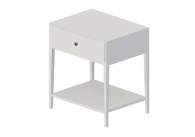 Letti 3D - Comodino in legno laccato - Artzzi - Saga