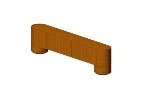 3D Furniture - Wooden buffet - Artzzi - Minimal