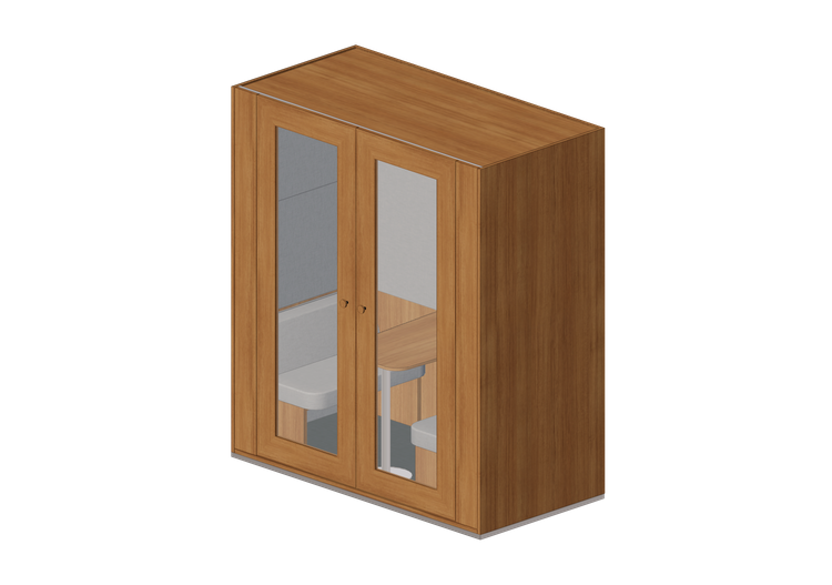 Acessórios 3D - Cabine de escritório em madeira - Artzzi -... Acessórios 3D - Cabine de escritório em madeira - Artzzi -...