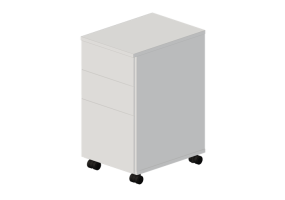 Mobili 3D - Cassettiera in legno laccato - Artzzi - Softline