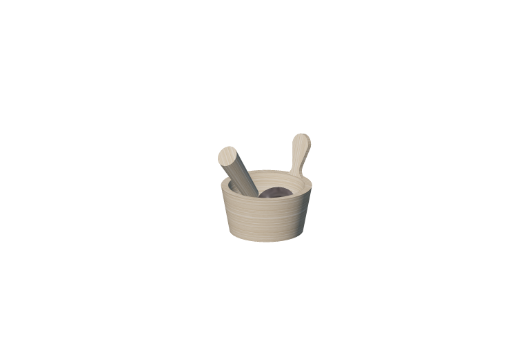 3D Models - Tea tray for saunas - ACCA software 3D Models - Tea tray for saunas - ACCA software