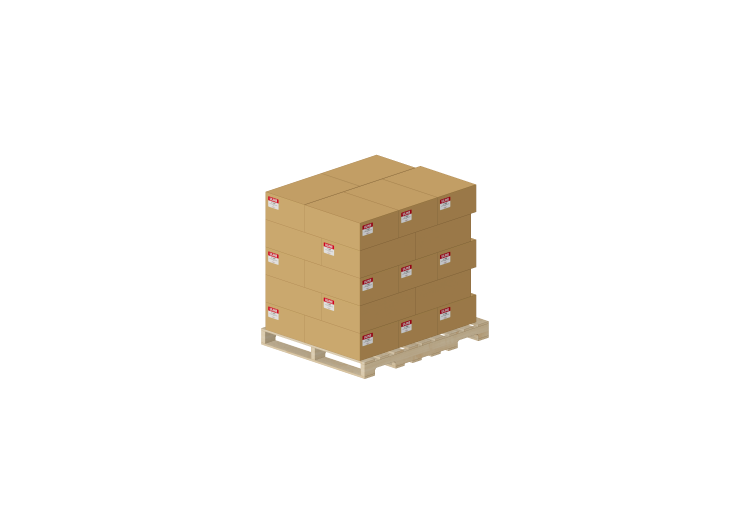 Modèles 3D - Palette avec carton - ACCA software Modèles 3D - Palette avec carton - ACCA software