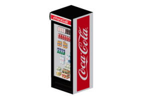 3D Modelle - Vitrinen K&uuml;hlschrank f&uuml;r Gertr&auml;nke