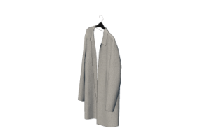 Modelos 3D - Casaco de l&atilde;