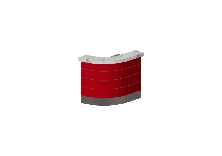 Banconi 3D - Bancone angolo destro 140x90cm - ACCA software Banconi 3D - Bancone angolo destro 140x90cm - ACCA software