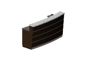 3D Bartheken - Bartheke linear 240x120cm