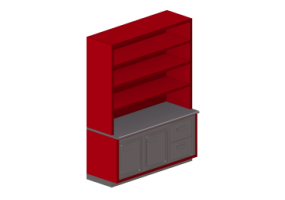 Banconi 3D - Bancone lineare con frigo 190x250cm