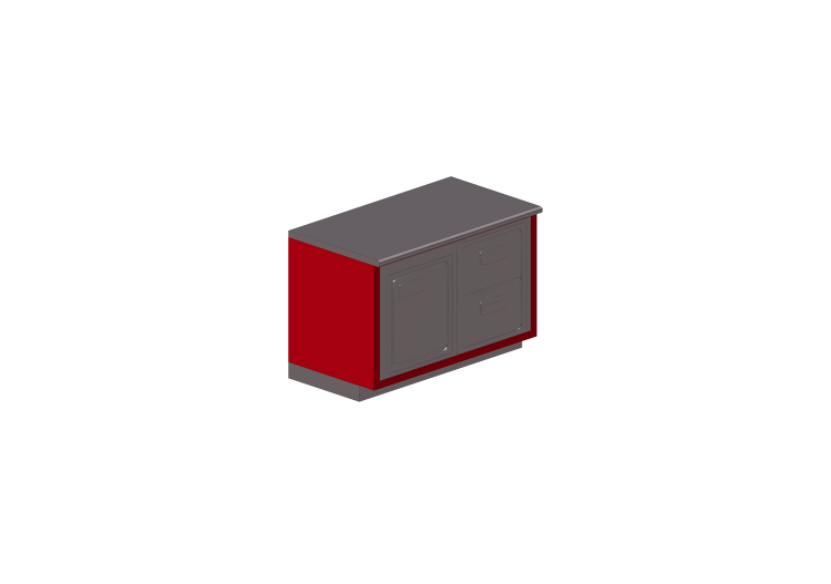 Comptoirs 3D - Comptoir Linéaire avec réfrigérateur... Comptoirs 3D - Comptoir Linéaire avec réfrigérateur...
