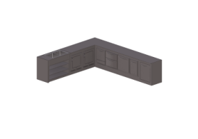 3D Counter Desks - Work bench