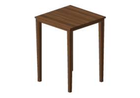 Petites Tables 3D - Table carr&eacute;e
