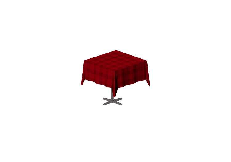 3D Coffe Tables - Table with table cloth - ACCA software 3D Coffe Tables - Table with table cloth - ACCA software