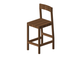 Cadeira 3D - Banqueta