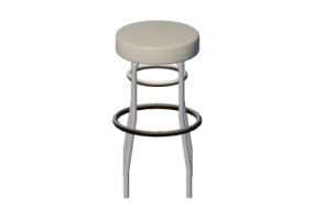 Cadeira 3D - Banqueta