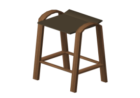 Cadeira 3D - Banqueta