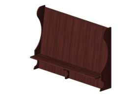 Chaises 3D - banc en bois