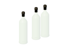 Accesorios 3D - Botellas de vino.