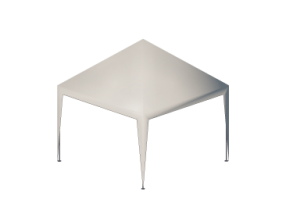 Umbrellas and Curtains 3D - Gazebo