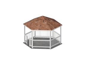 Umbrellas and Curtains 3D - Gazebo