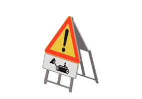 Signalisations 3D - Danger général avec panneau intégratif