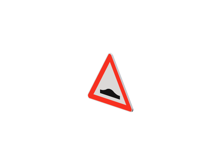 3D Verkehrszeichen - Bodenwelle - ACCA software 3D Verkehrszeichen - Bodenwelle - ACCA software