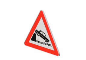 3D Signage - Quayside or river bank ahead
