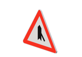 3D Signage - Side road ahead (right)