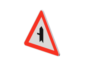 Signalisations 3D - Croisement avec priorit&eacute; &agrave; gauche