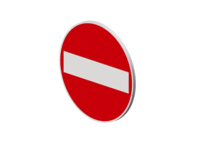 Signalisations 3D - Sens interdit