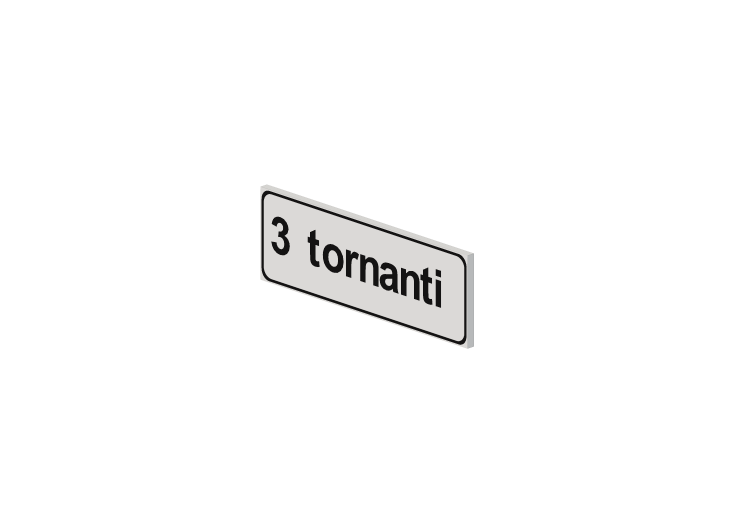 Segnaletica 3D - Tornante - ACCA software Segnaletica 3D - Tornante - ACCA software