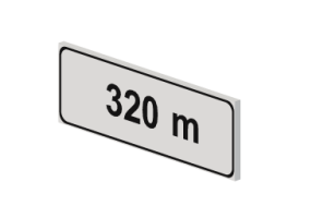 3D Verkehrszeichen - Abstand