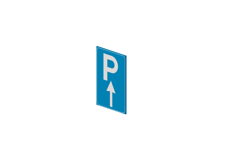 Segnaletica 3D - Parcheggio diritto - ACCA software Segnaletica 3D - Parcheggio diritto - ACCA software