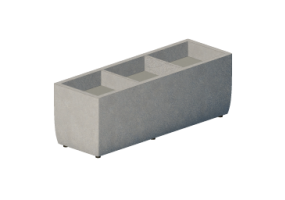 Benches and Planters 3D - Rectangular Vase for flowers and plants