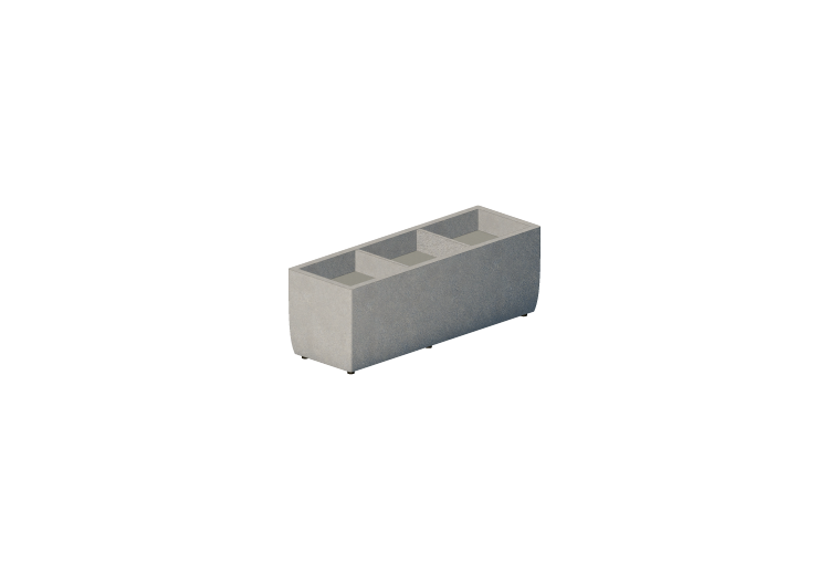 Bancos 3D - Vaso para flores e plantas retangular - ACCA... Bancos 3D - Vaso para flores e plantas retangular - ACCA...