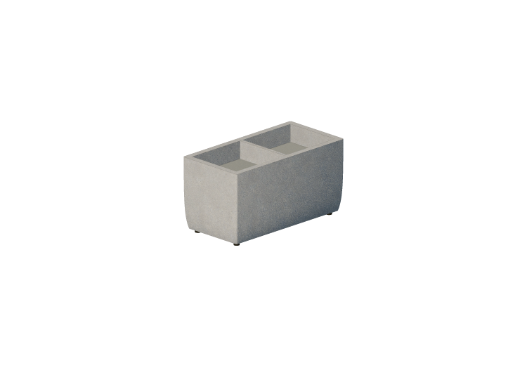 Bancs 3D - Vase pour fleurs et plantes rectangulaire - ACCA... Bancs 3D - Vase pour fleurs et plantes rectangulaire - ACCA...